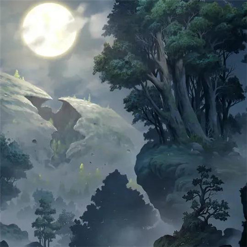 唯美森林风景头像图片