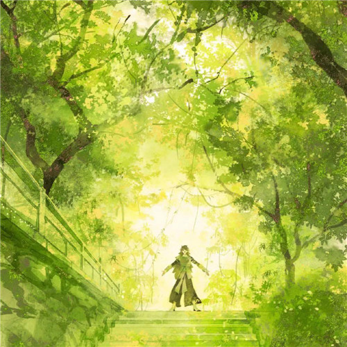 唯美森林风景头像图片