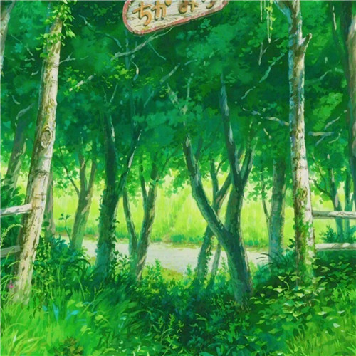 唯美森林风景头像图片