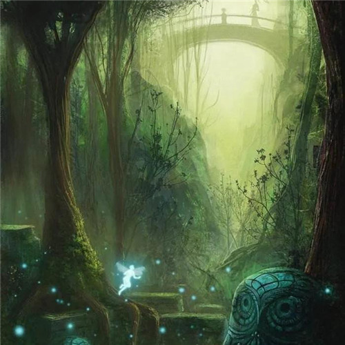 唯美森林风景头像图片