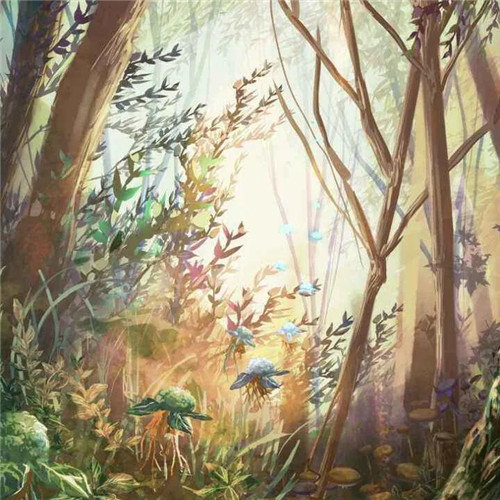 唯美森林风景头像图片
