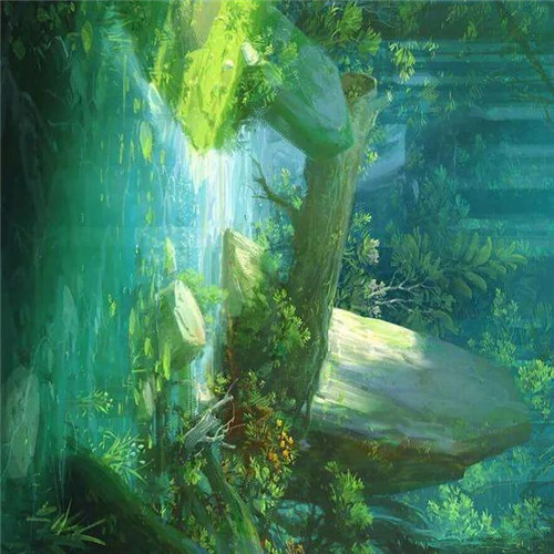 唯美森林风景头像图片