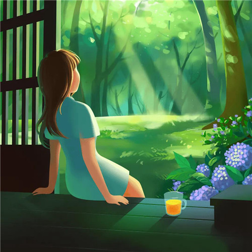 唯美森林风景头像图片