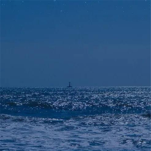 深蓝色治愈系背景头像图片