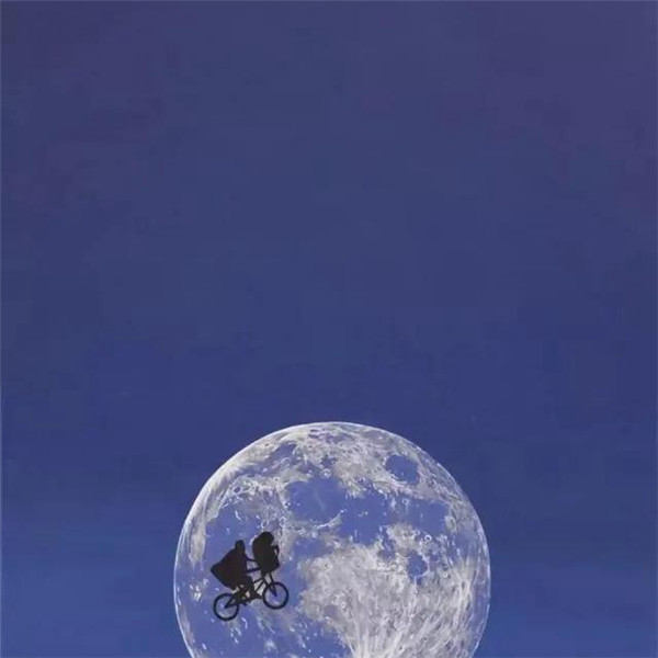 深蓝色治愈系背景头像图片