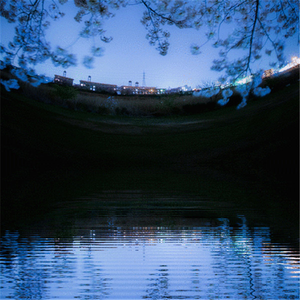 深蓝色治愈系背景头像图片