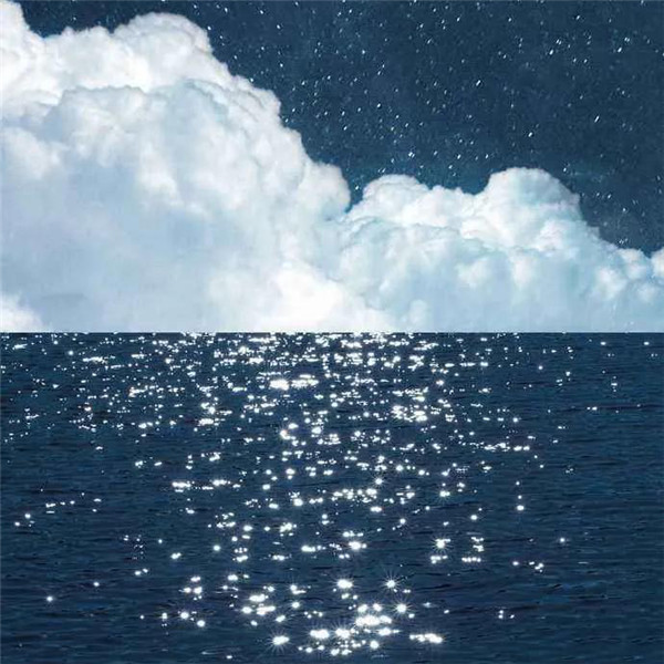 深蓝色治愈系背景头像图片