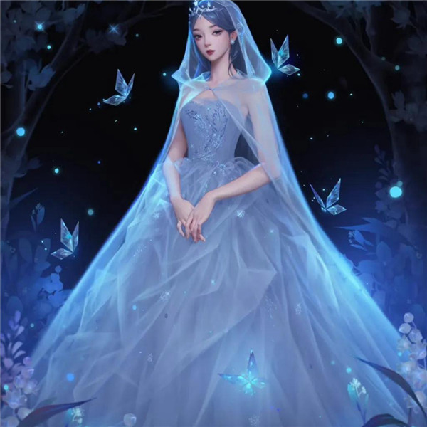 深蓝色治愈系背景头像图片