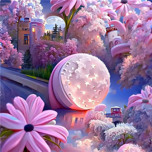 美不胜收粉嫩嫩的少女心风景头像图片