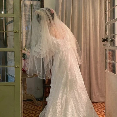 单人婚纱头像女