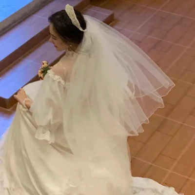 单人婚纱头像女