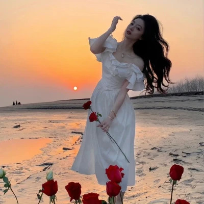 单人婚纱头像女