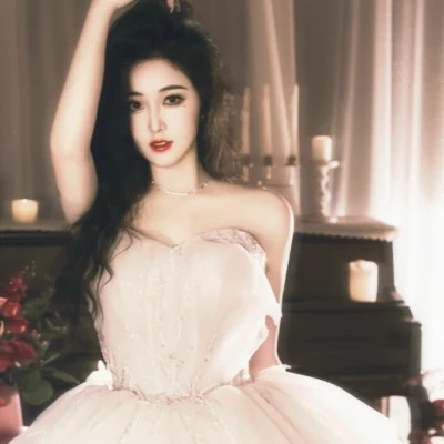 单人婚纱头像女