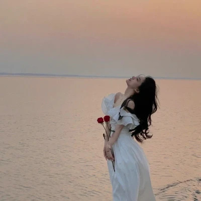 单人婚纱头像女