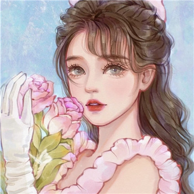 手绘动漫女头高级氛围