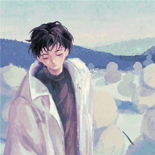 男生插画头像图片唯美
