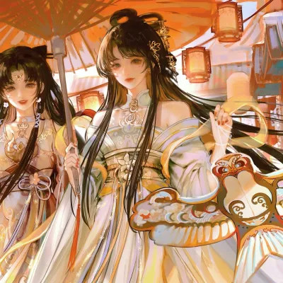 头像2025最火好看闺蜜手绘动漫图片