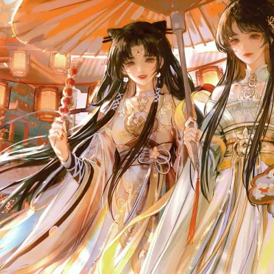 头像2025最火好看闺蜜手绘动漫图片