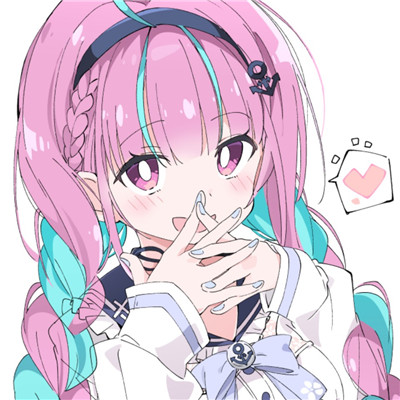 漂亮女生头像动漫插画可爱