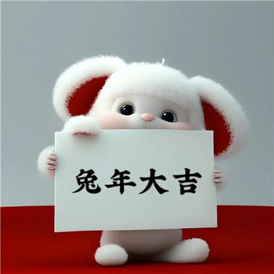 2025年最吉利的兔子头像