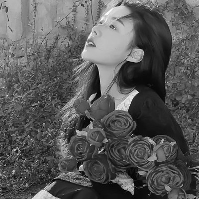 高级头像女氛围感黑白