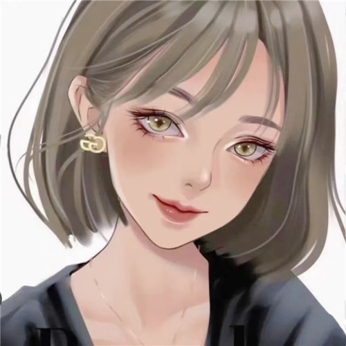 手绘氛围感女生头像