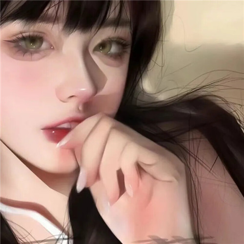 手绘氛围感女生头像
