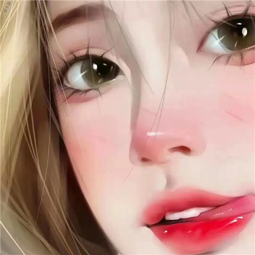 手绘氛围感女生头像