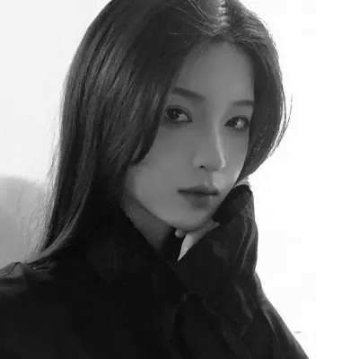 微信头像图片黑白女生