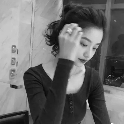 微信头像图片黑白女生