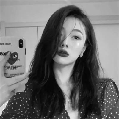 微信头像图片黑白女生