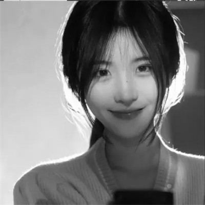 微信头像图片黑白女生