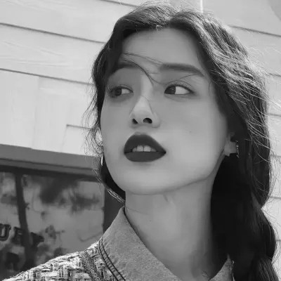 微信头像图片黑白女生