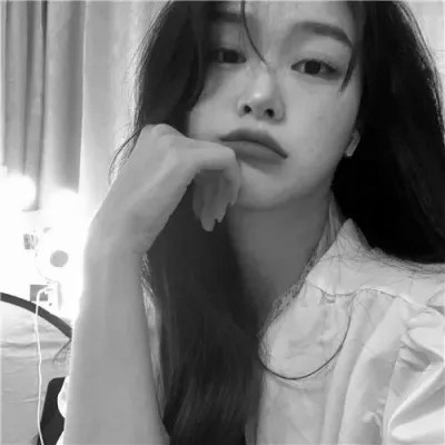 微信头像图片黑白女生