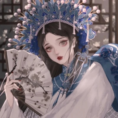 闺蜜头像手绘唯美动漫