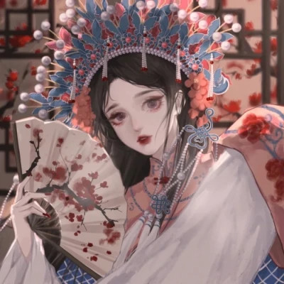 闺蜜头像手绘唯美动漫