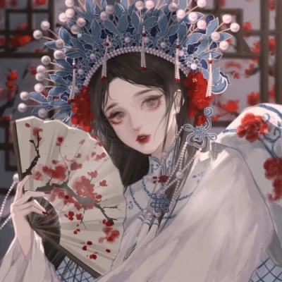 闺蜜头像手绘唯美动漫