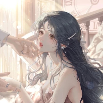 闺蜜头像手绘唯美动漫
