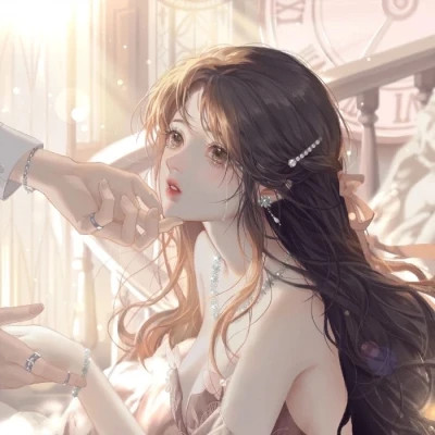 闺蜜头像手绘唯美动漫