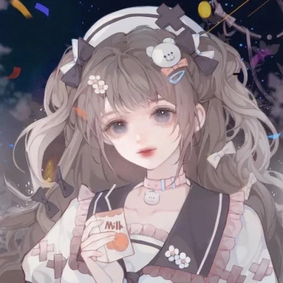 闺蜜多人女生头像手绘卡通图片
