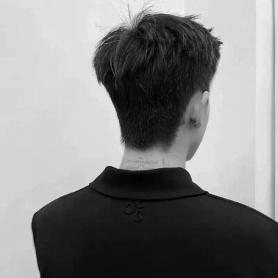 真人男头黑白高级感