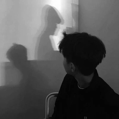 男头像黑白高冷真人帅气图片