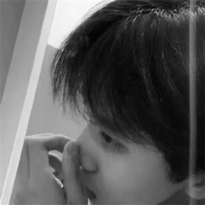 男头像黑白高冷真人帅气图片