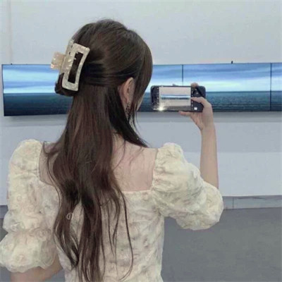 女生头像背影高级质感