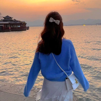 女生头像背影高级质感
