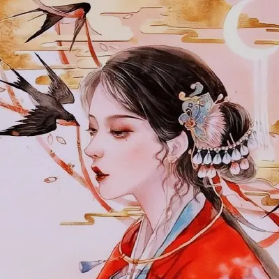 古风女生手绘头像清新唯美