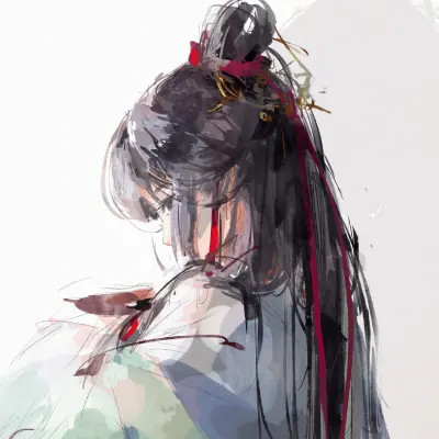 古风女生手绘头像清新唯美