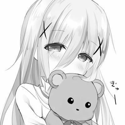 日系ins风漫画头像黑白情侣