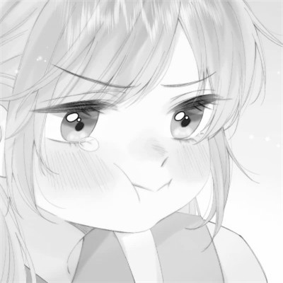 日系ins风漫画头像黑白情侣