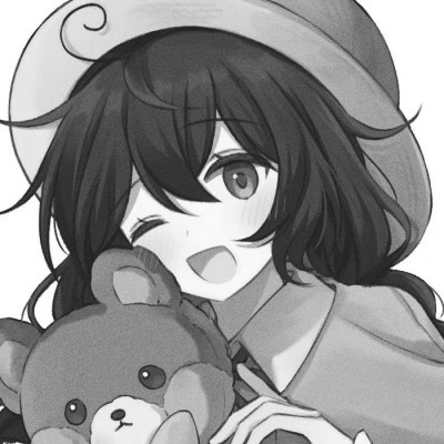 日系ins风漫画头像黑白情侣